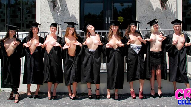 Crazy College GFs प्रस्तुत करता है Alex Chance और Paisley Parker का घर के बाहर चित्र