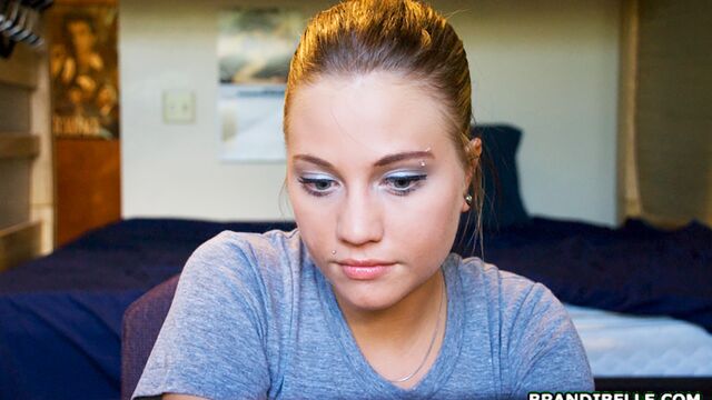 Amatory Brandi Belle at bedroom scene