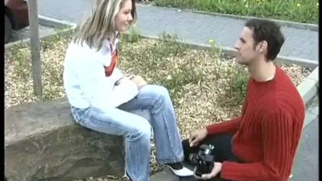 Big cock scene with pulchritudinous goomah from German Pickups