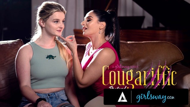 Babá pornografia com modelo Sheena Ryder e Eliza Eves do Girls Way