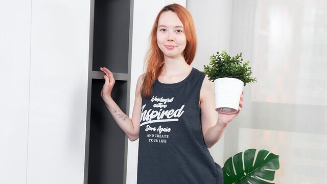 Emily's natural tits sex