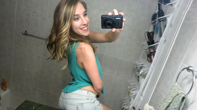 She's New - straight hair porn