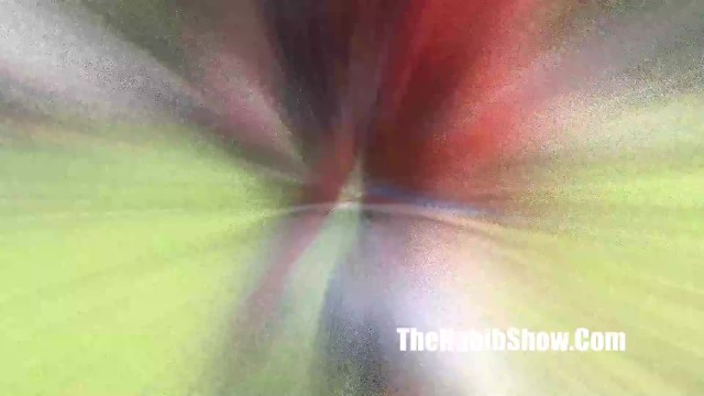 ébano filmagem com atraente ninfomaníaca do The Habib Show