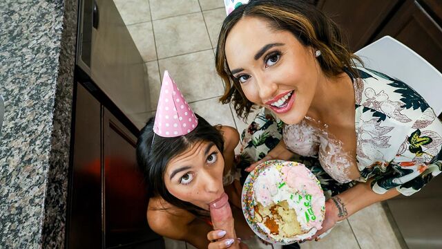 Chloe Amour und Aubry Babcock in Dicke Titten Sexstreifen von UsePOV