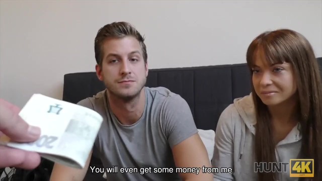 Hunt4k presenta pornografía con las tetas pequeñas de Angella Christin