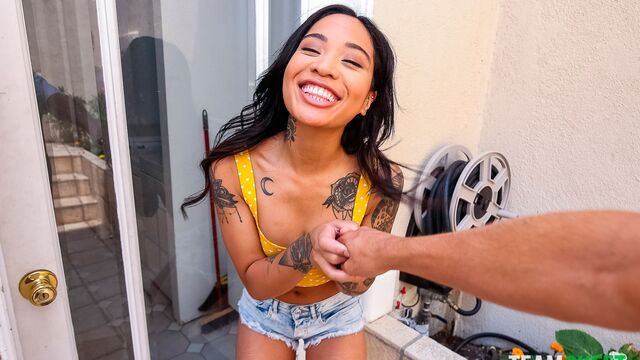 Pornografía de interracial con Honey