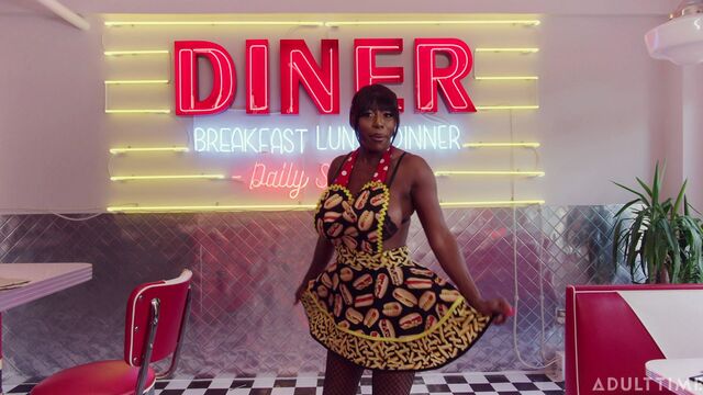 Winning Mystique's big tits action