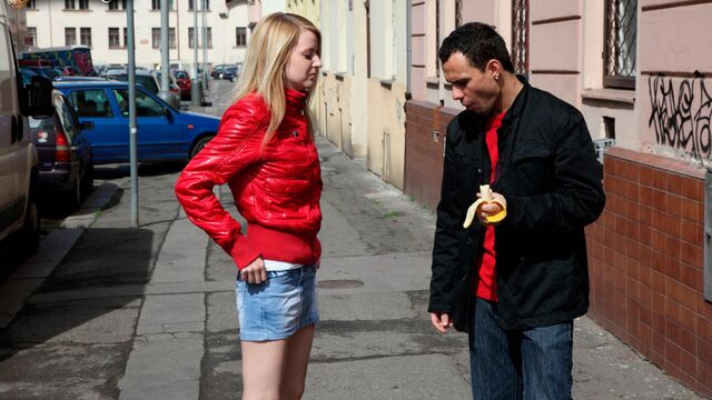 Glorious Violetta at blonde scene