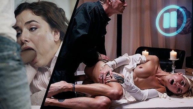 Estrela pornô filme com saborosa Ryan Driller e Chloe Temple do Freeze