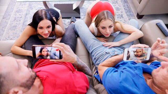 Anna Claire Clouds und Jazmin Luv in Jung XXX-Clip von Daughter Swap