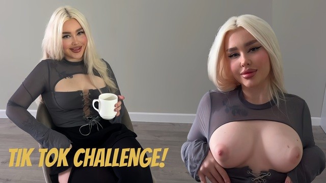 Enchanting Blondessa at challenge video