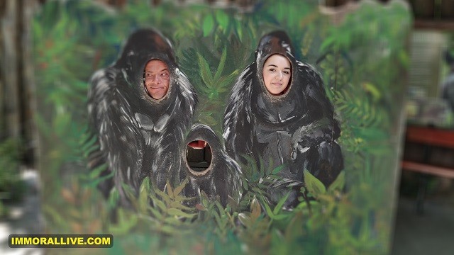 Rodaje de la erótica Matt de con curvas 