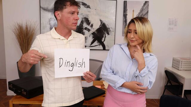 Naughty Office featuring Mads Flores's long hair porn