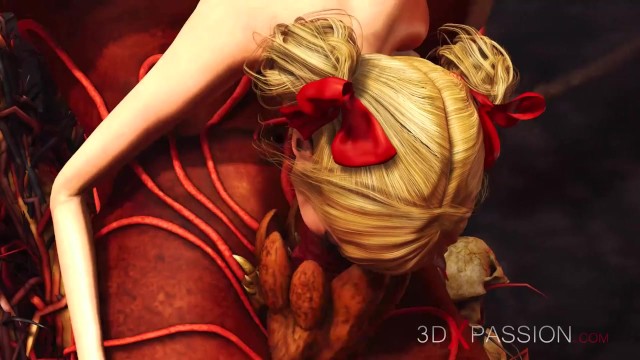 Gagging sex with adorable baby doll from 3DXPassion