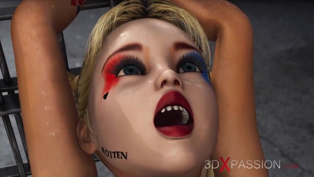 Stunning Harley Quinn - BDSM sex - 3DXPassion