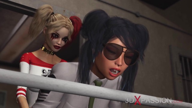 Misteriosa Harley Quinn estrelando em Amarrar vídeo