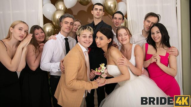 Ashly Rabbit e Moon Imp em tetas grandes delícia no Bride 4K