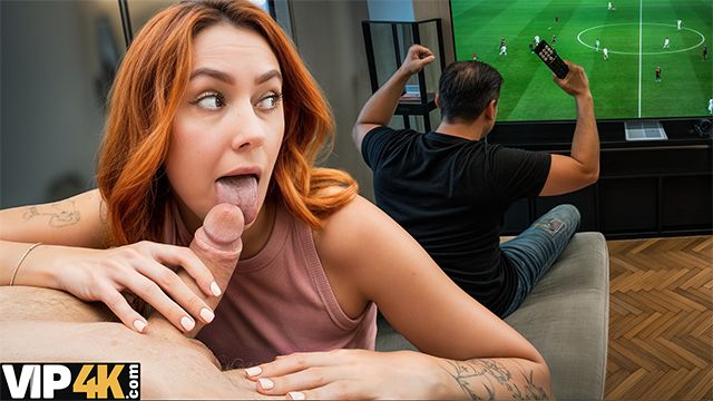 Cabelo ruiva trailer com inatingível Cherry Candle e Stanley Johnson do Hunt4k