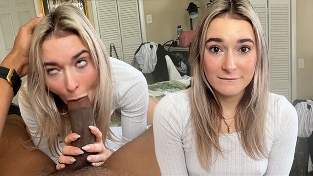 Vidéo de 1ère personne avec l'attrayante Thea Marie et Kaby Snow de Teen Loves Black