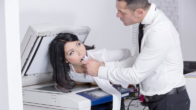 Office Obsession featuring Rina Ellis's brunette clip