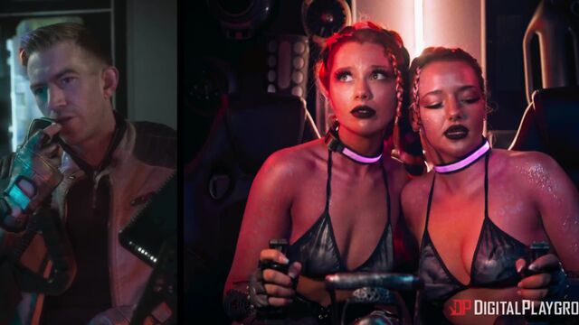 Depilada filmagem com misteriosa Emily Woods e Ruby Sims do Digital Playground