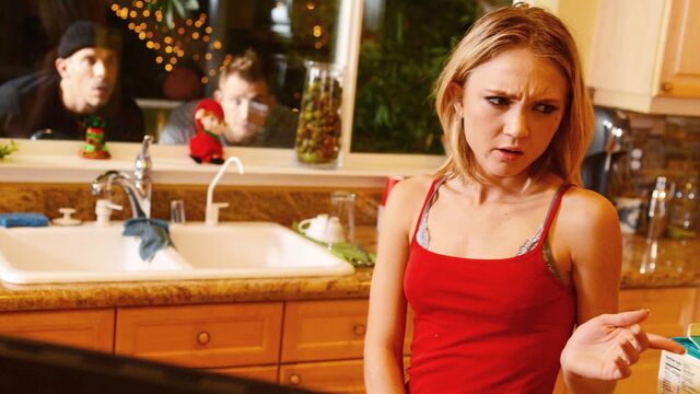 Sesso bionda con bambola Dakota