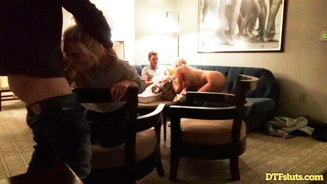 DTF Sluts featuring Layla Price and Trisha Parks's big tits dirt