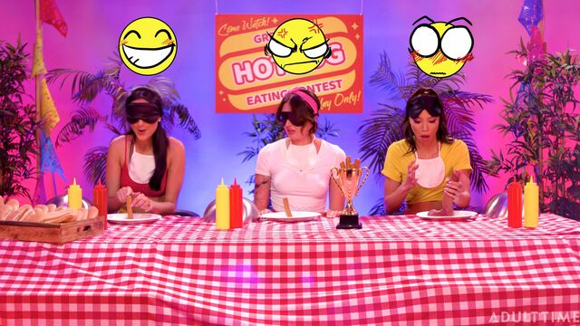 L'enjouée Eliza Ibarra et Alexis Tae dans bande-annonce seins de taille moyenne